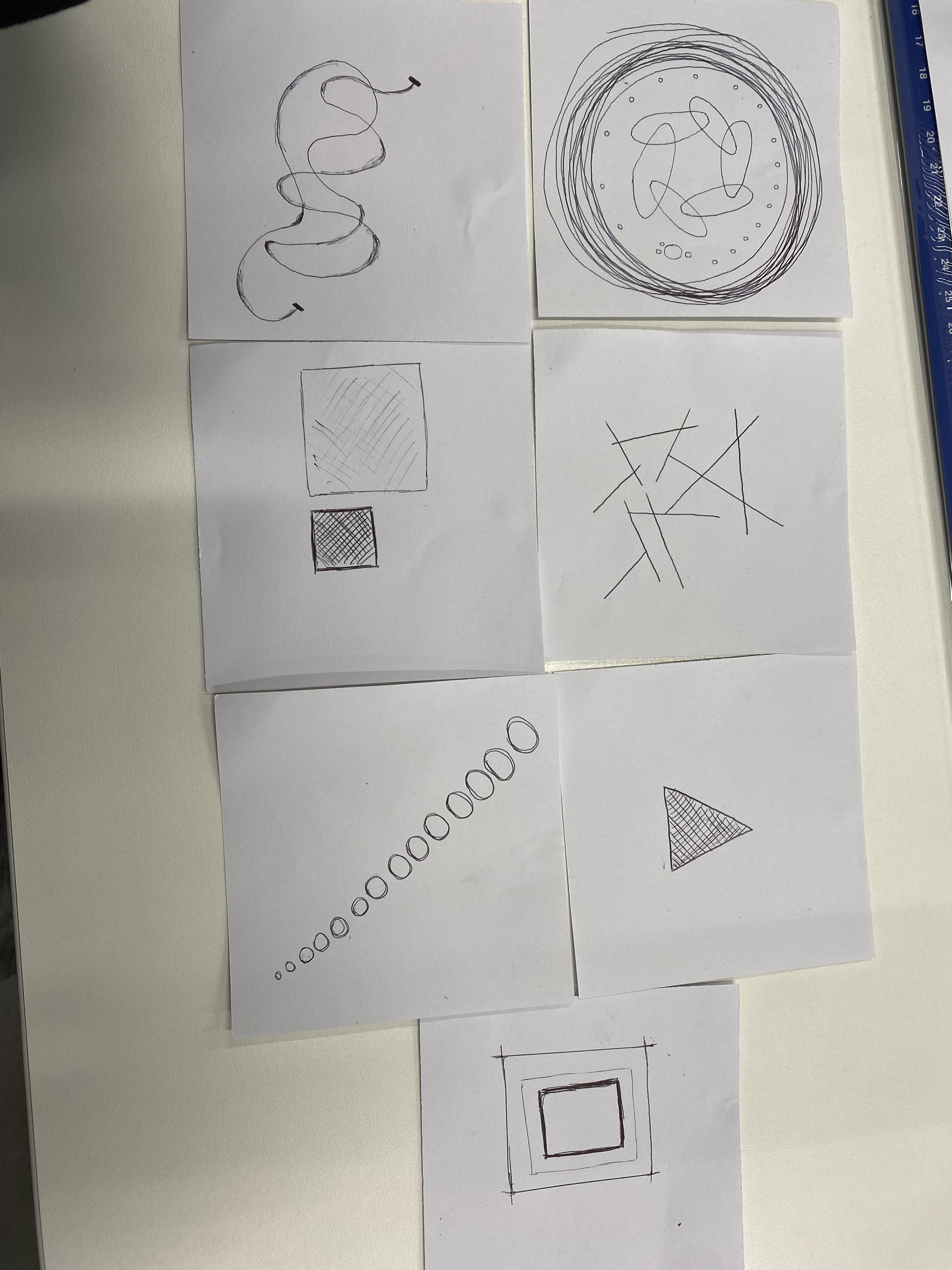 My drawings from the collaborative tasks