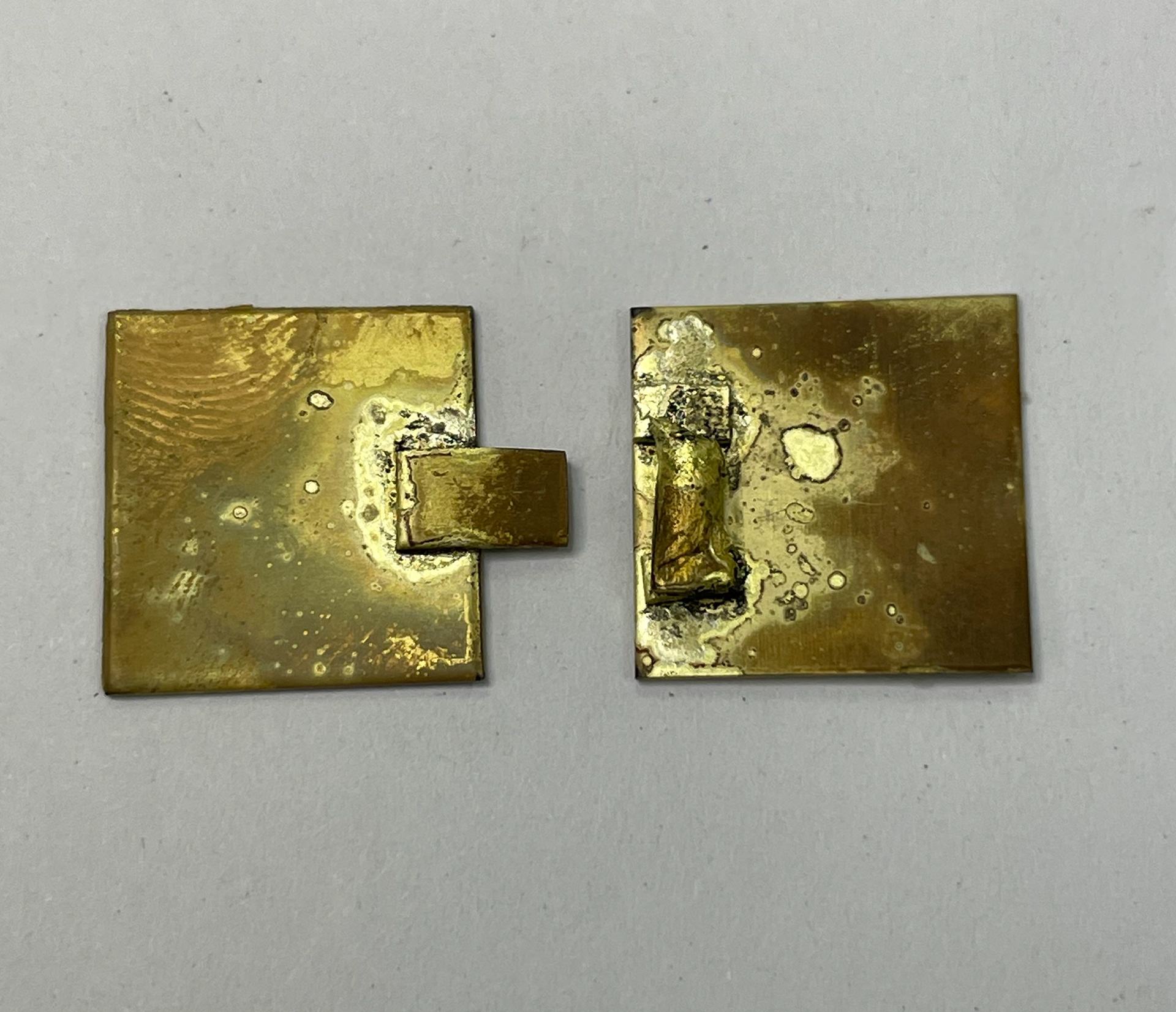 melted brass
