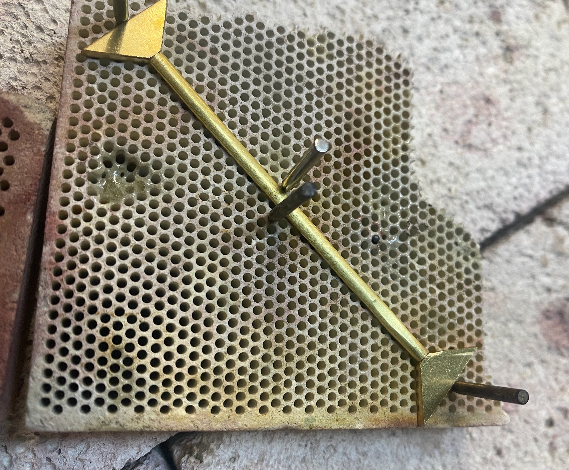 New ring base in position