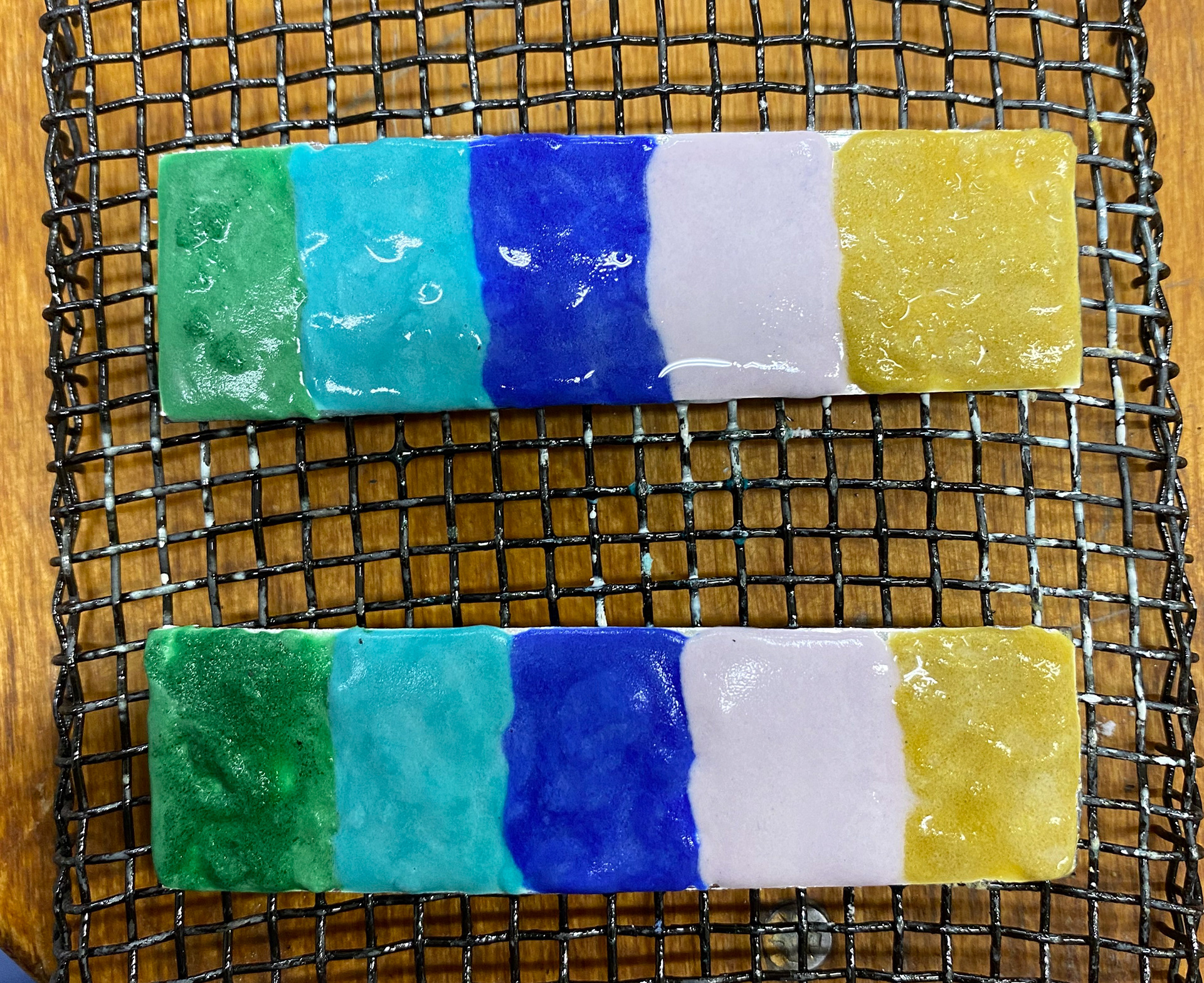 transparent enamel after the foil
