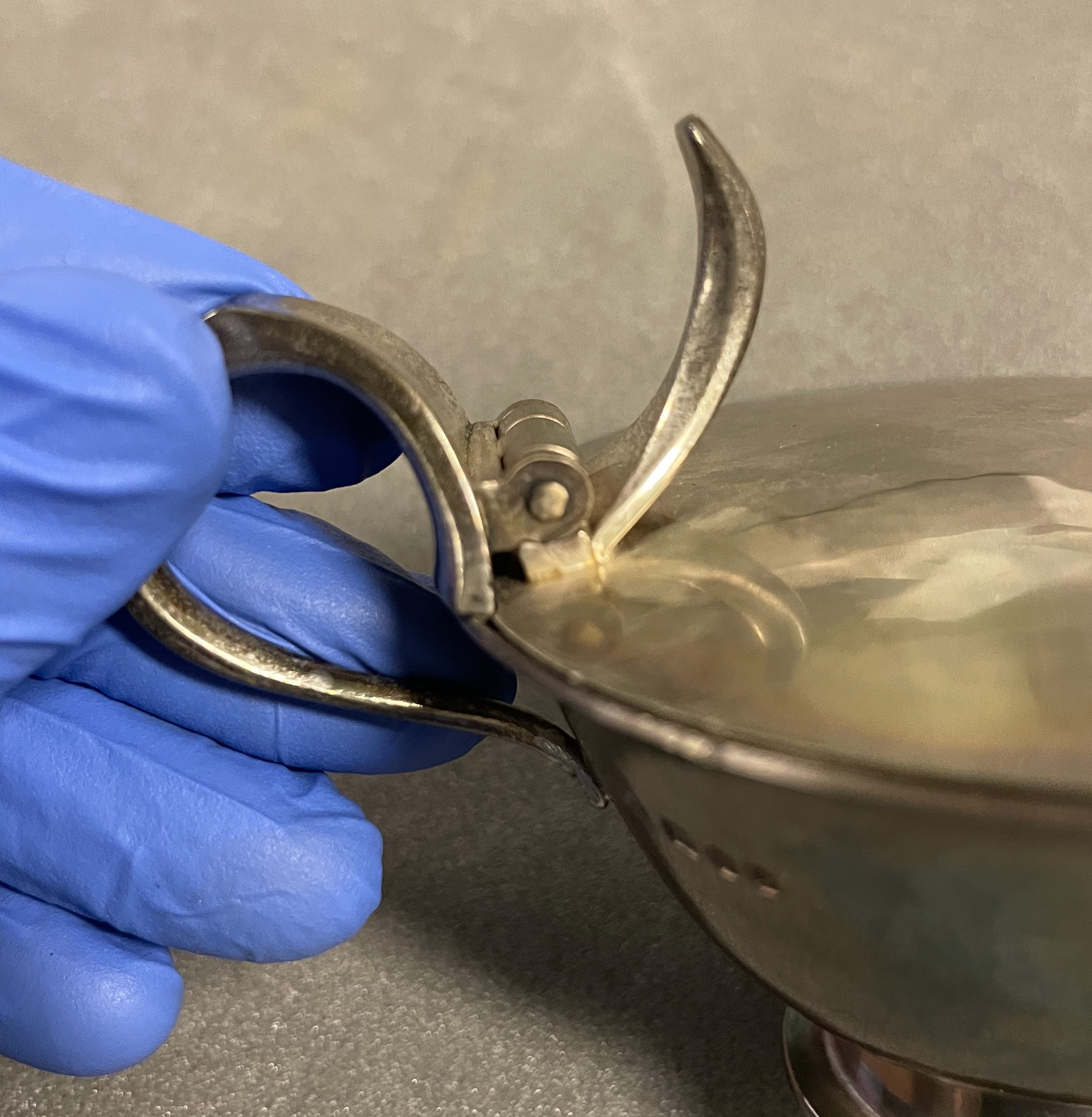 Mustard pot with spoon