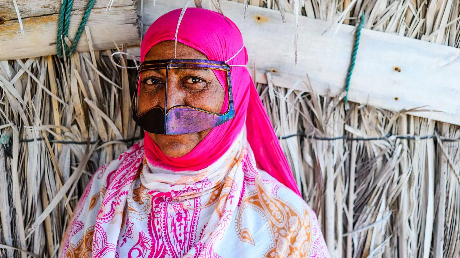 Masked Southern Iranian Woman