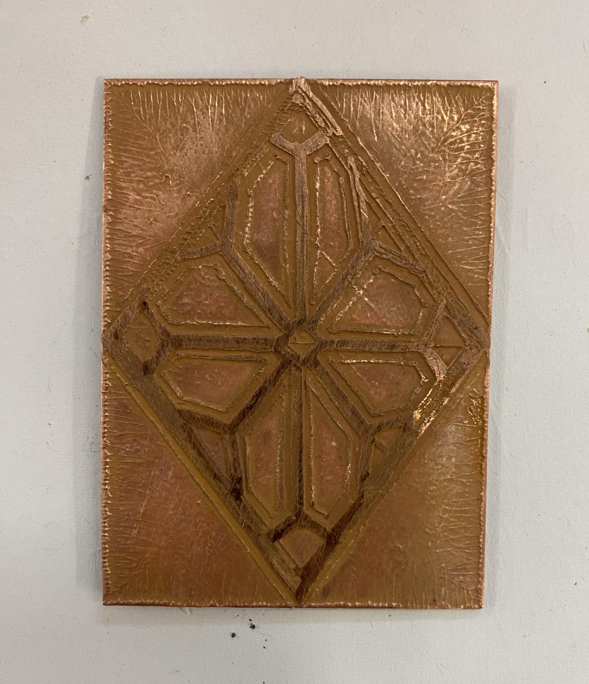 The etched Copper