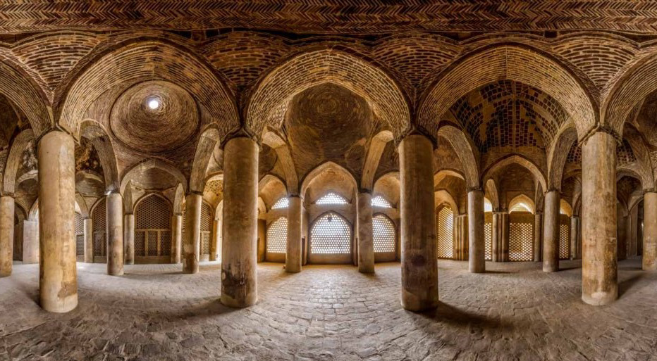 Interior of The Great Mosque of Isfahan