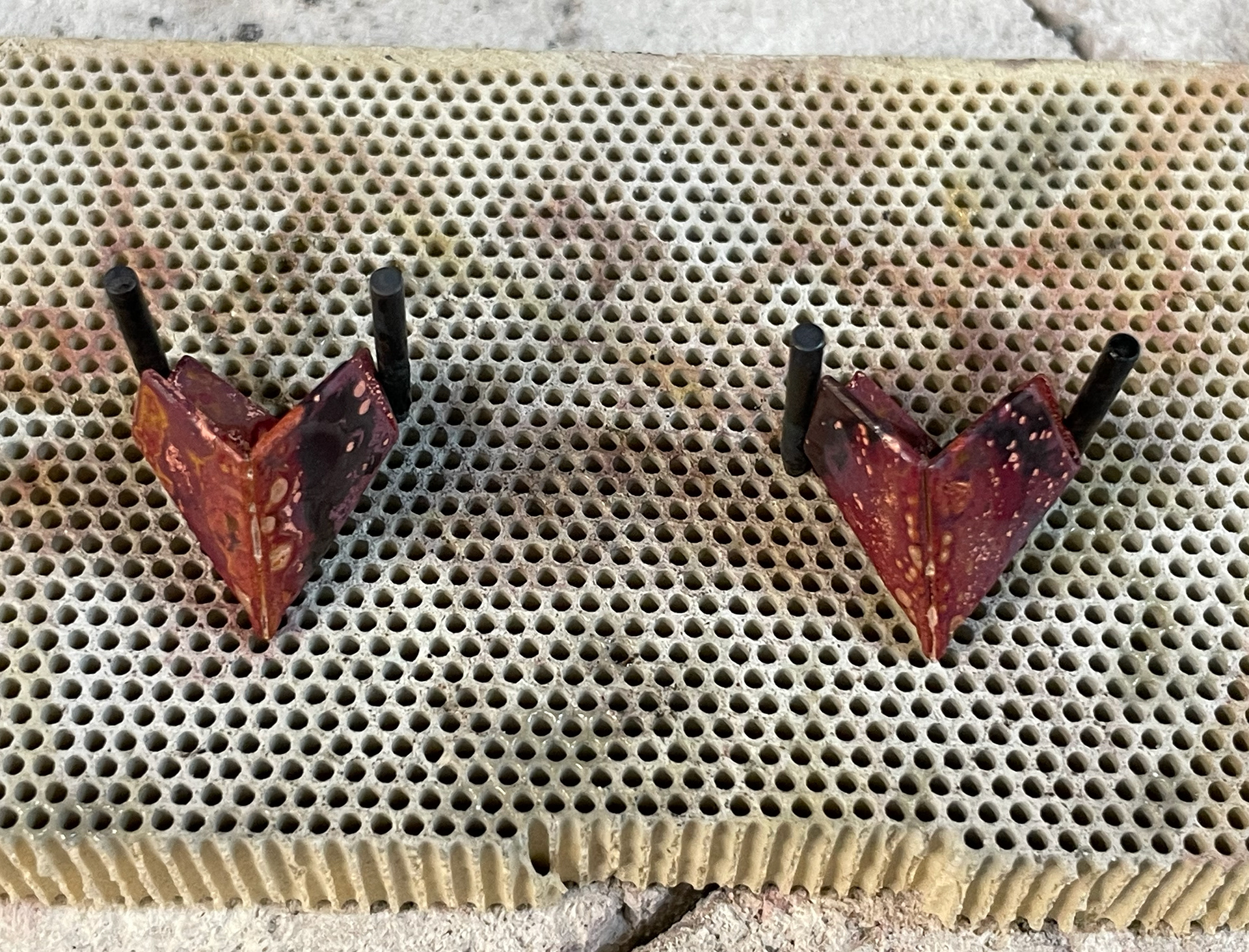 first attempt being soldered