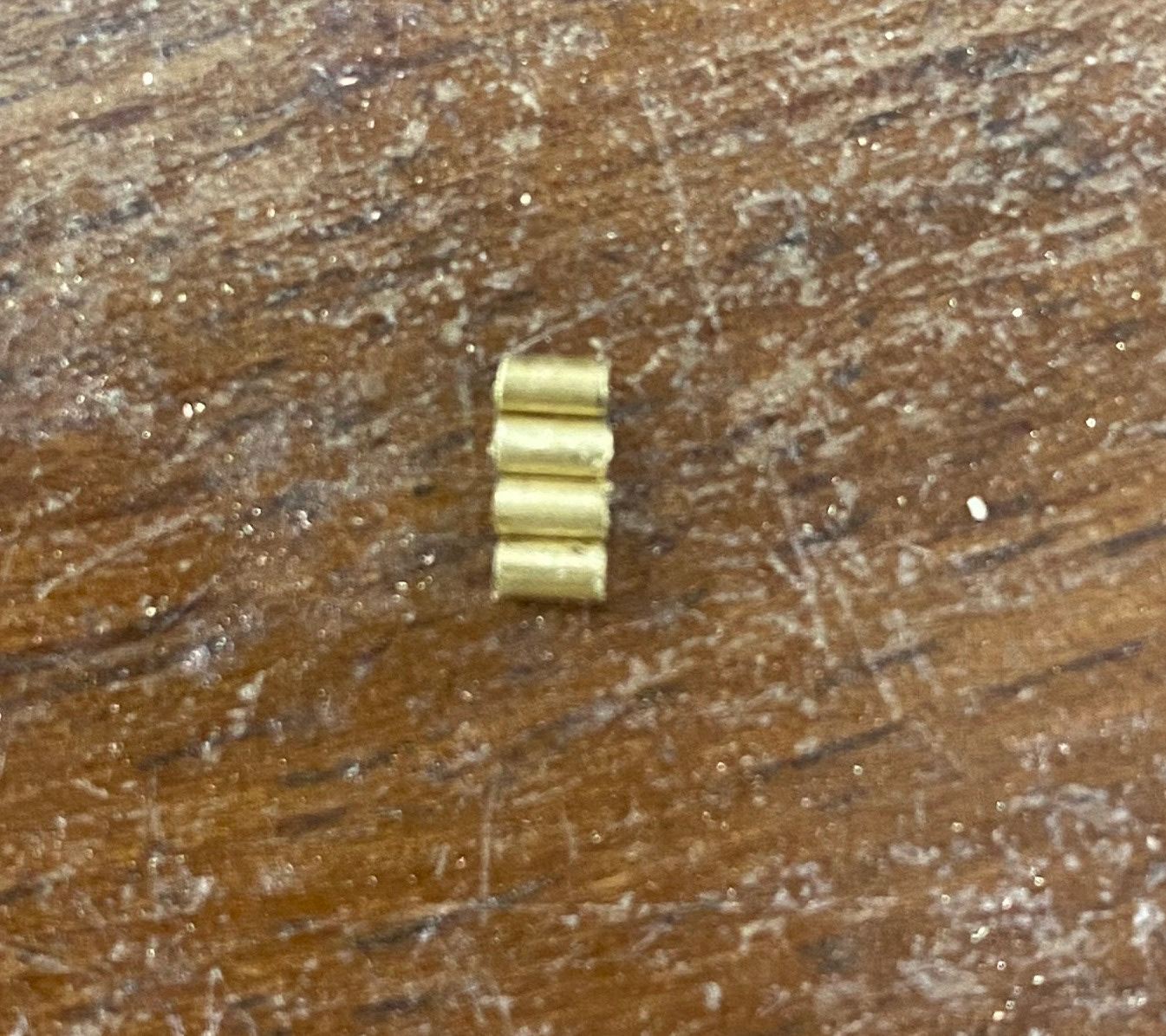 Tube pieces cut into 3mm sections
