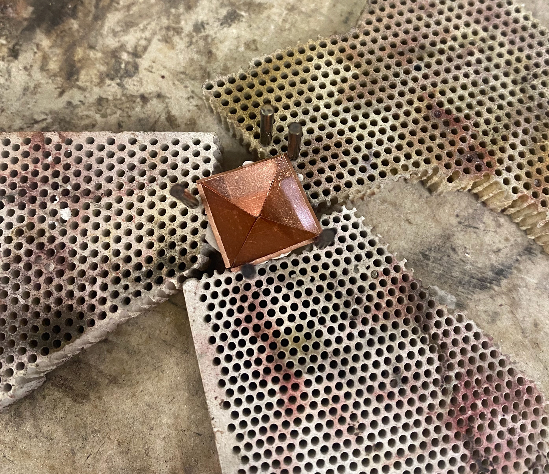 Second attempt at soldering the pyramid