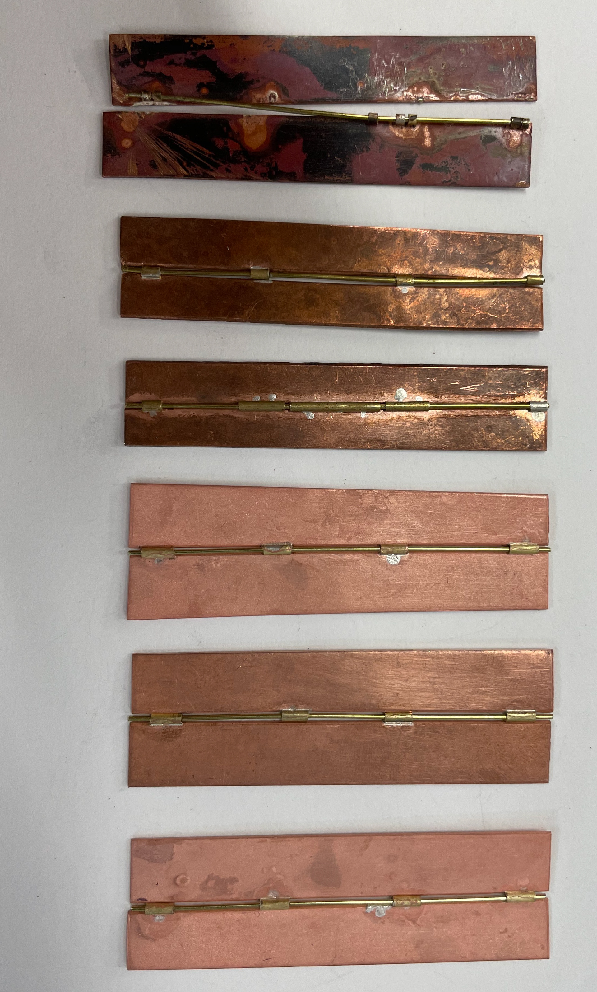 Front of all hinges