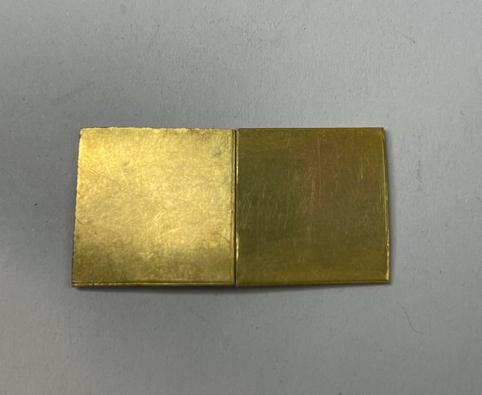 Top of aligned piece