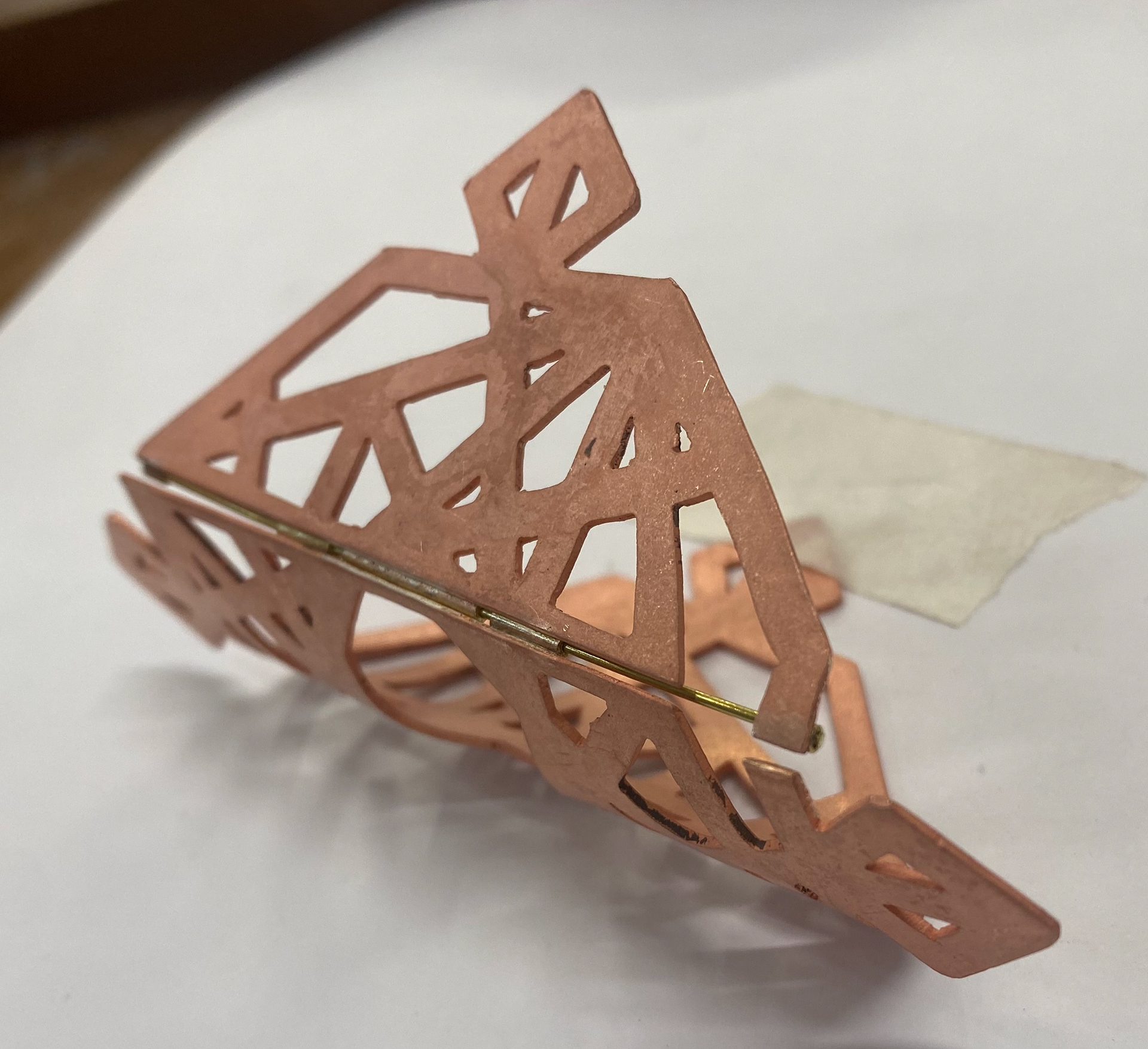 Form once bent at various angels