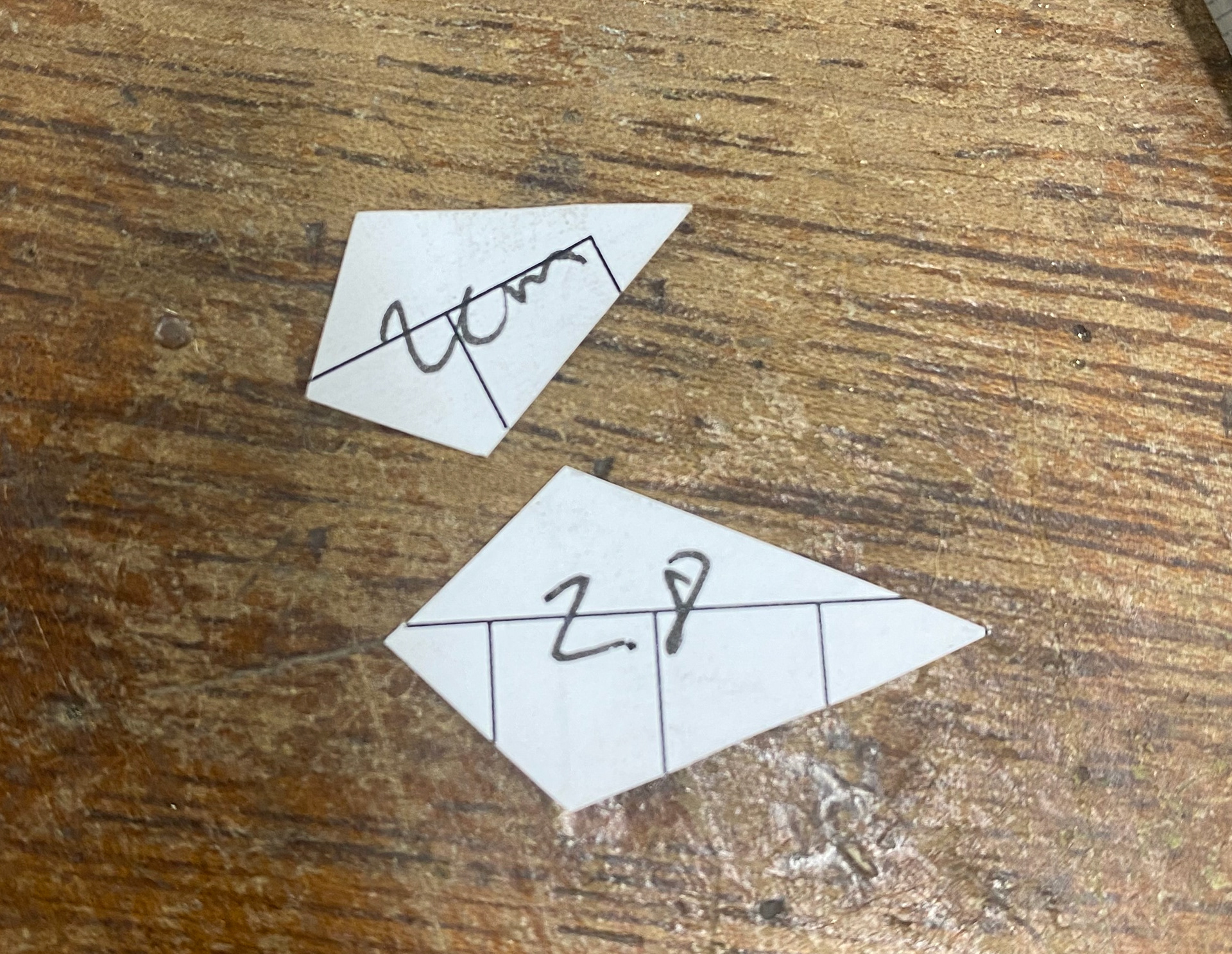 Individual pieces