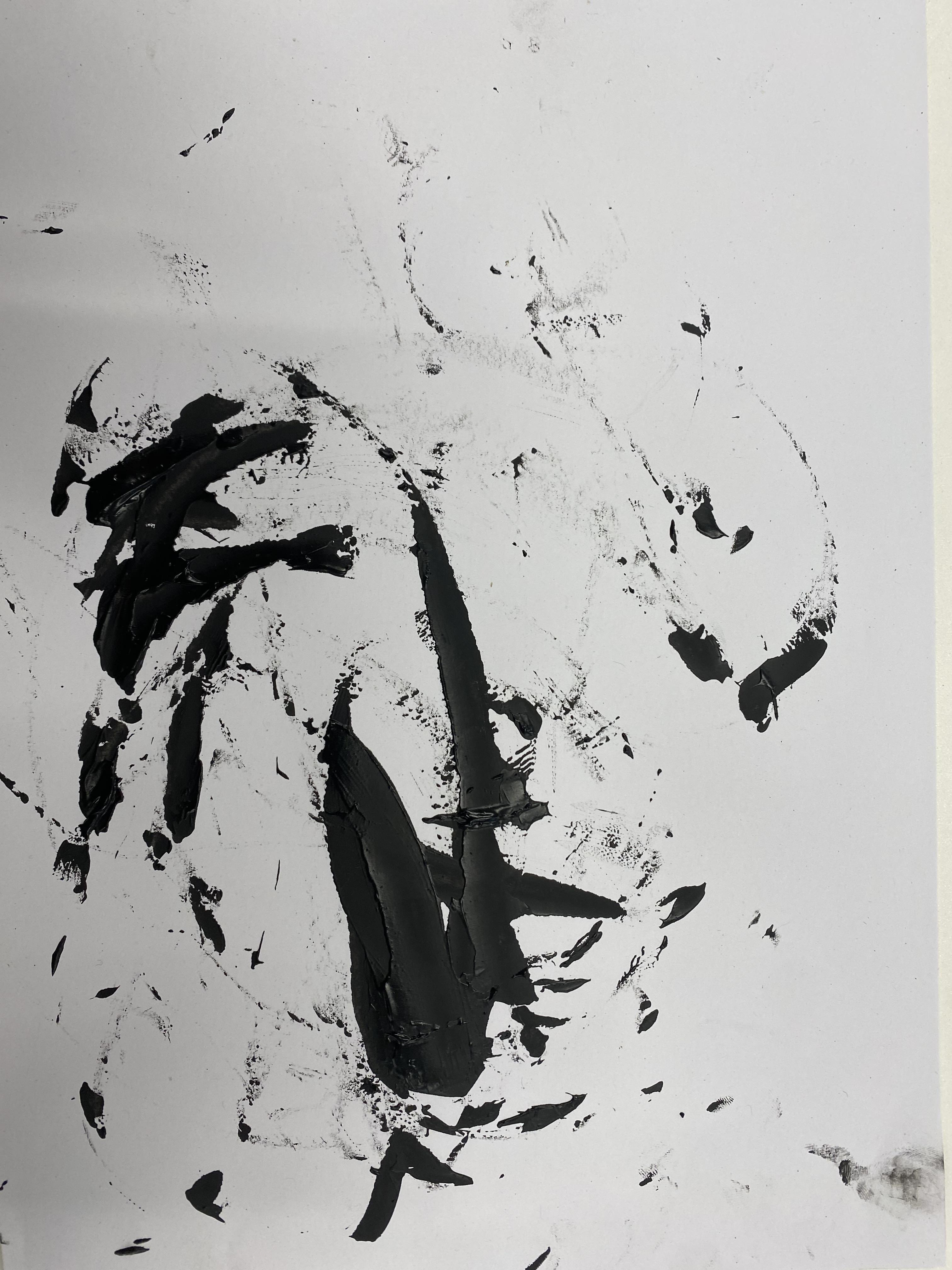Ink pieces created using measuring tool