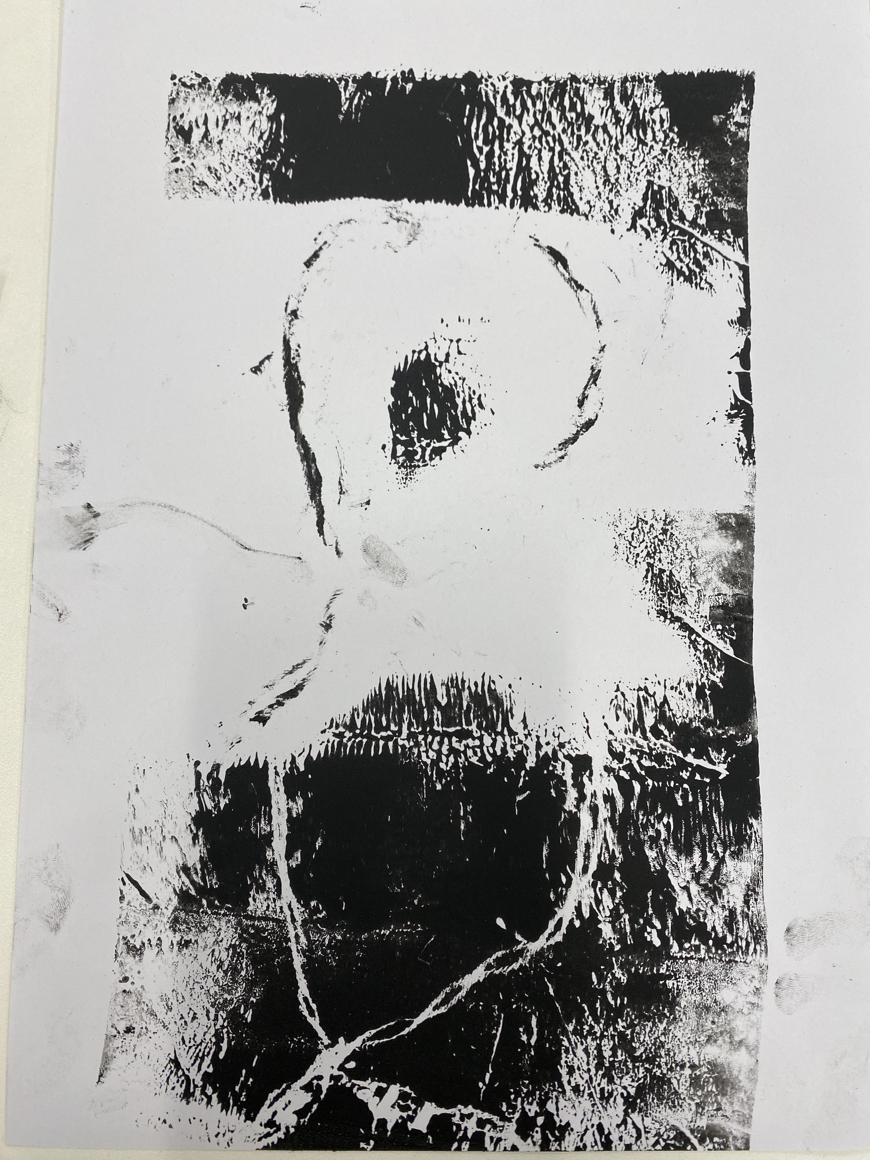 Ink pieces cerated using twisted string
