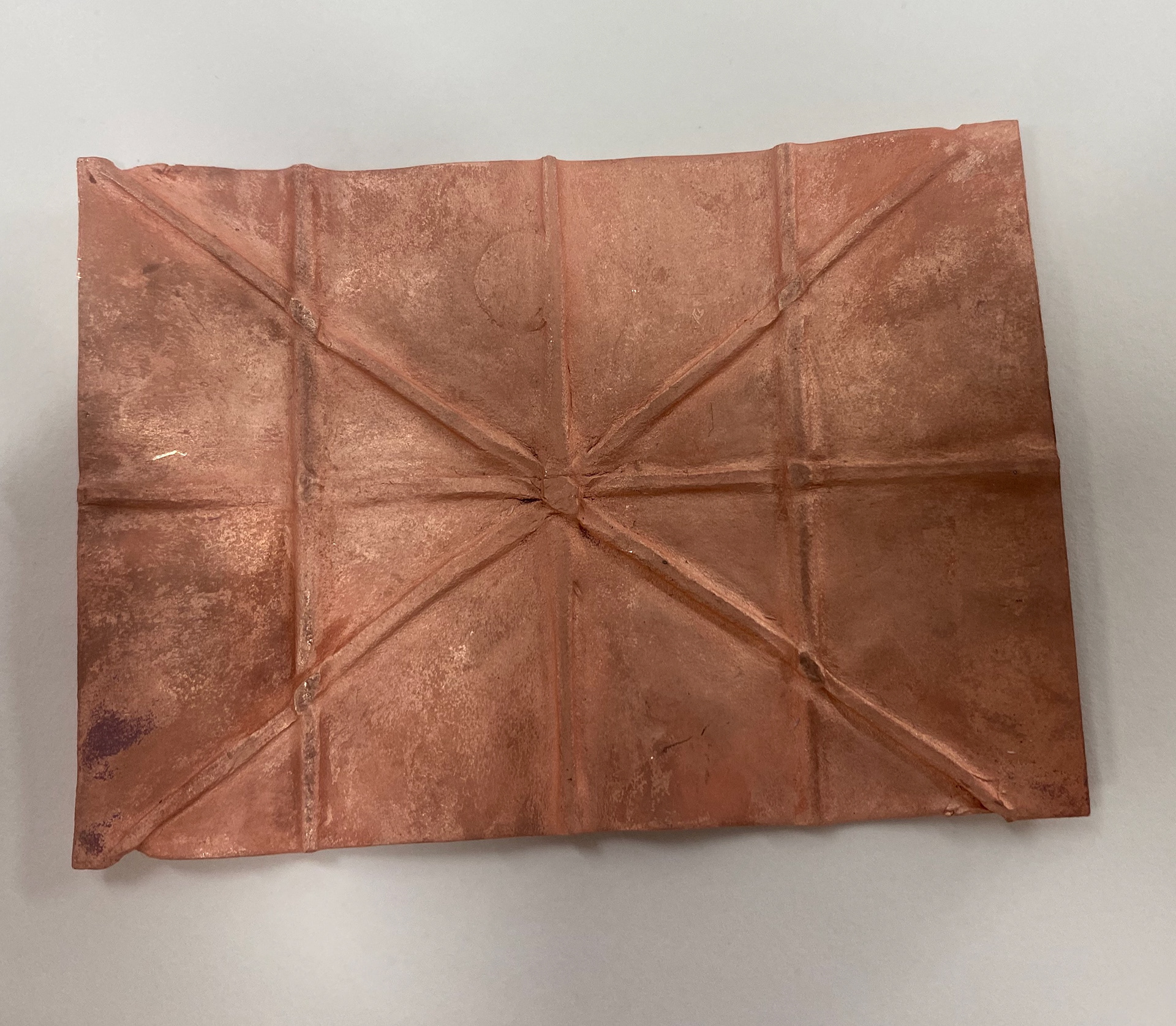 Finished first sample piece