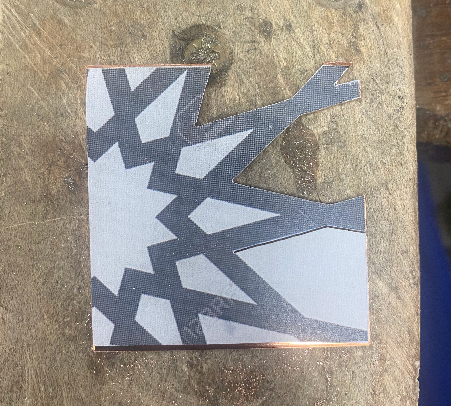 Sample of piercing saw another pattern