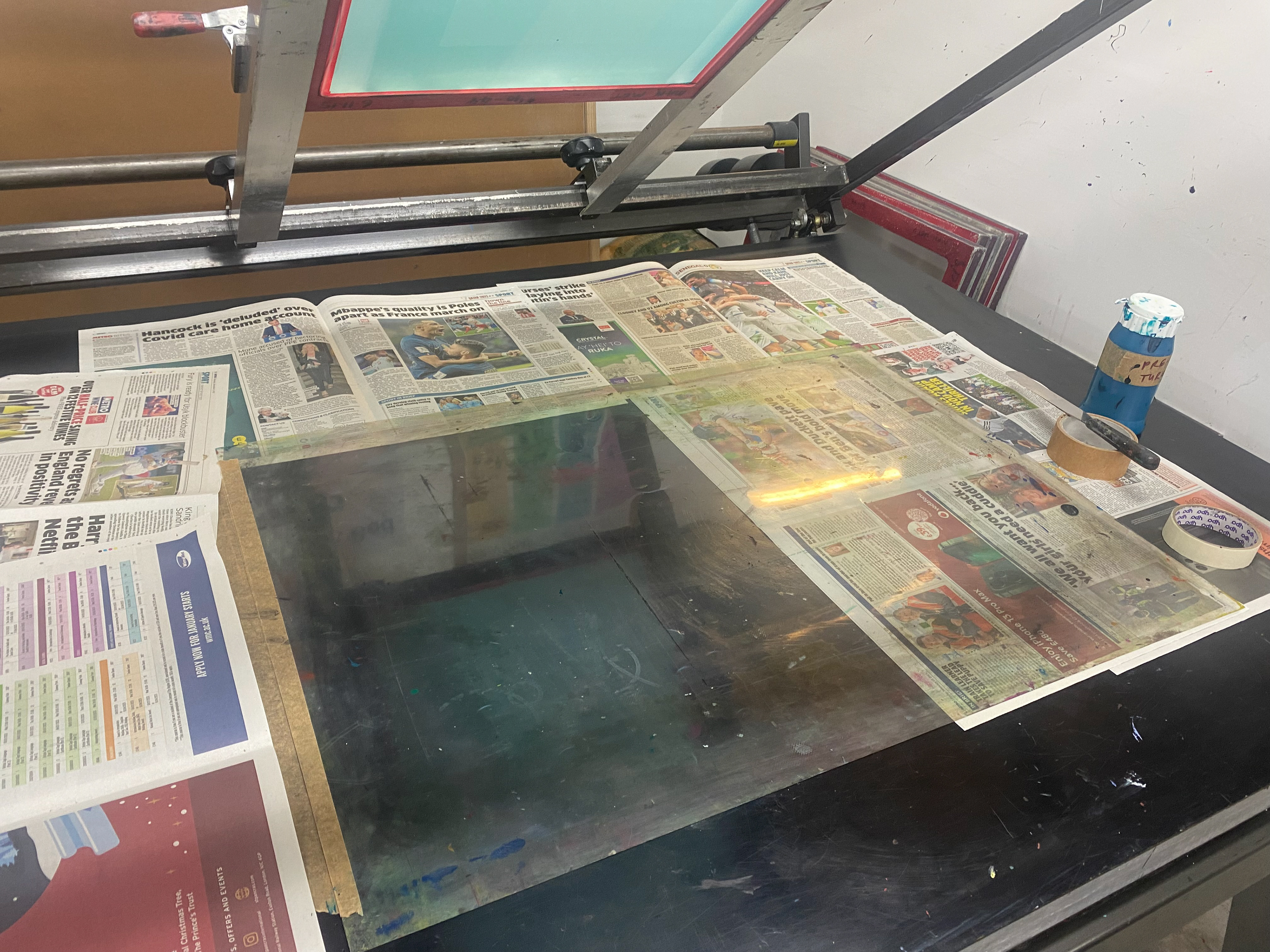 Setting up the print bed