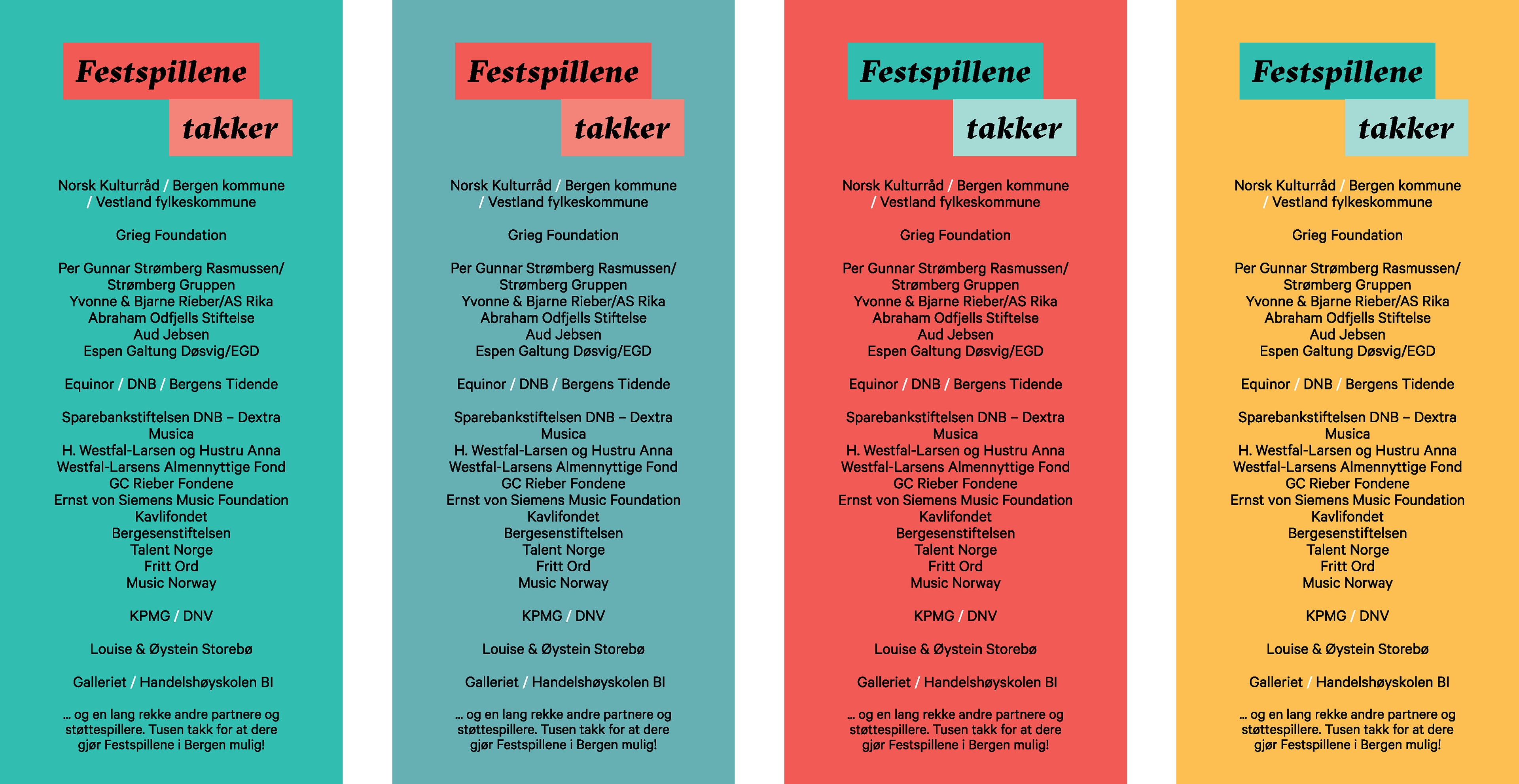 Thank you banner in 120x280cm