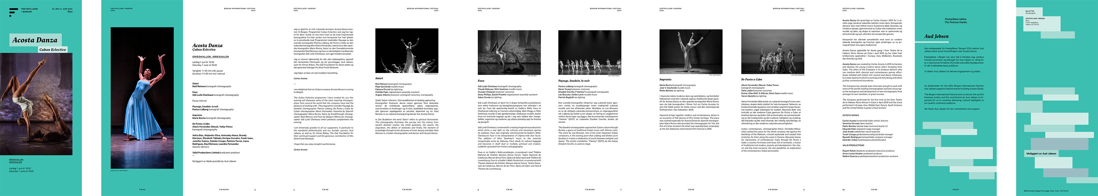 I created 27 different program booklets and several other booklets for the concerts performed during the festival period.