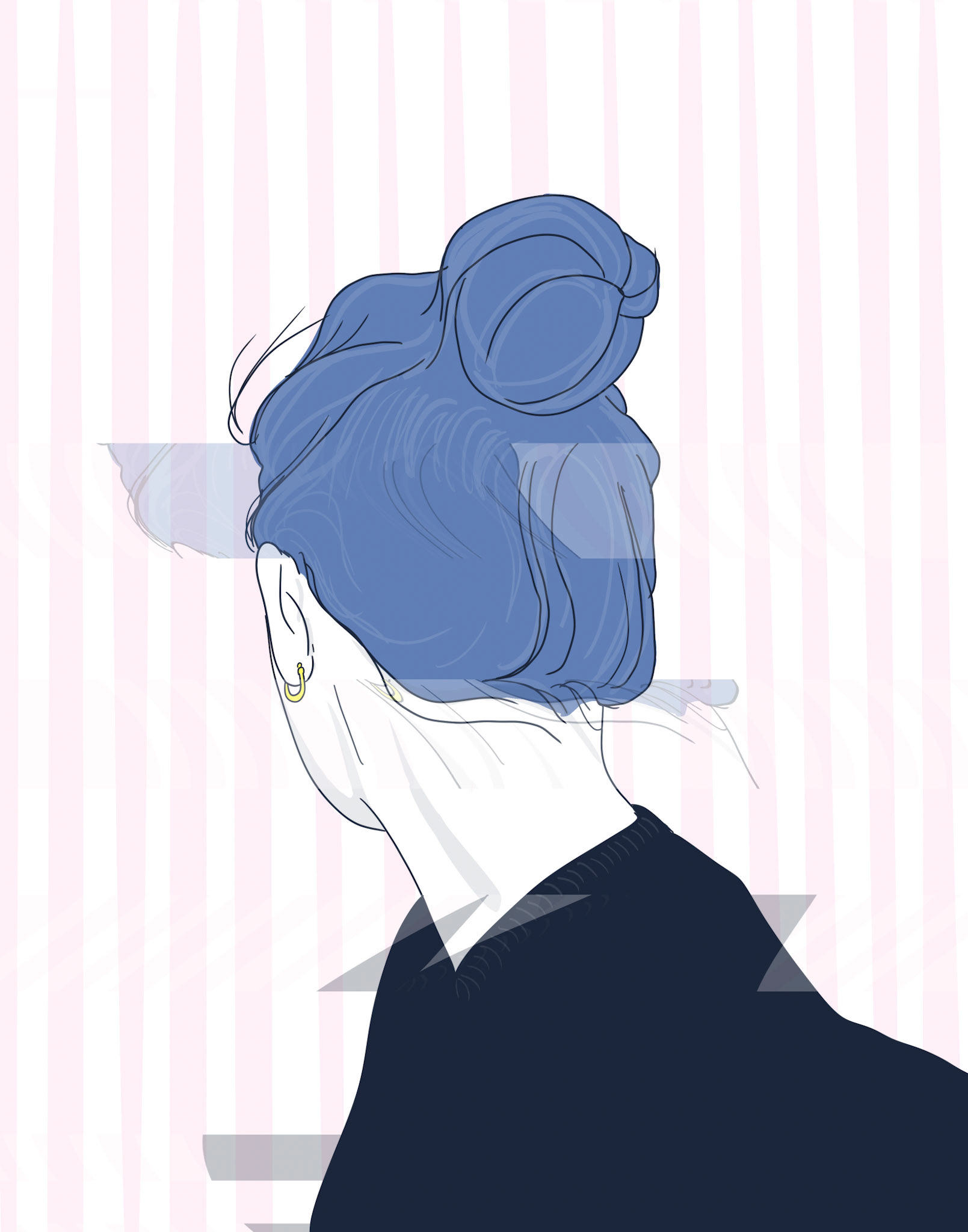 Striped In Blue