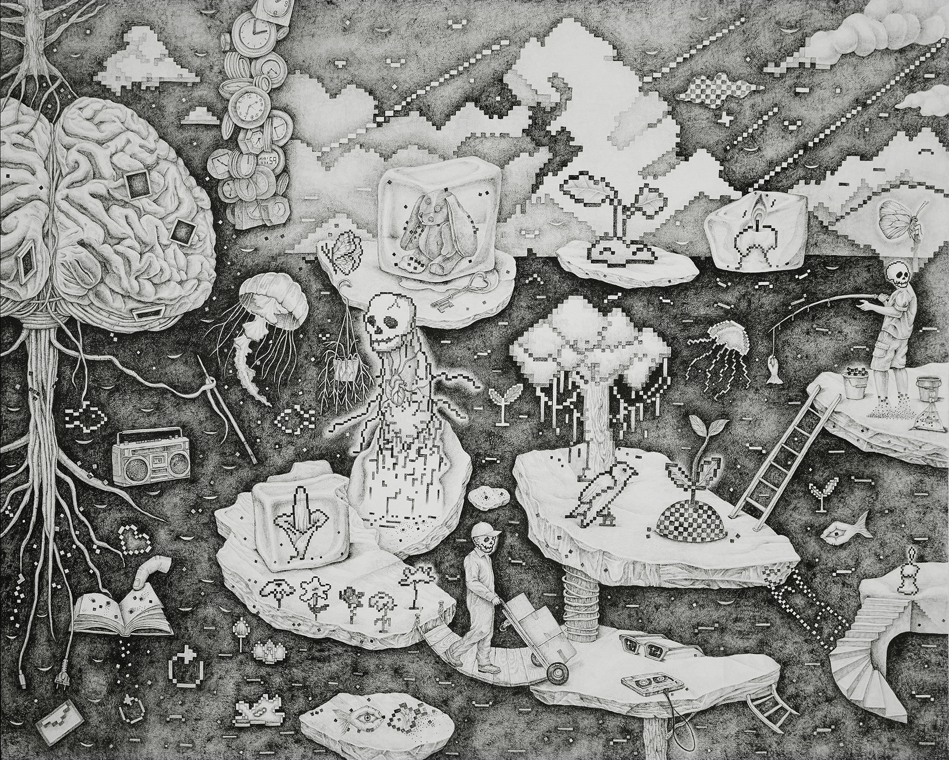 미래의 연대기, 2025, 캔버스에 아크릴릭, 181.8x227.3cm(4)