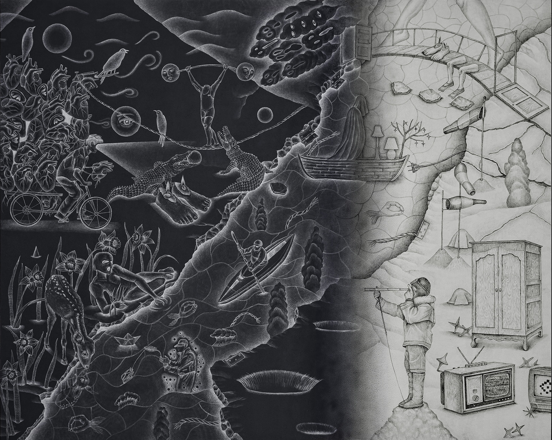 미래의 연대기, 2025, 캔버스에 아크릴릭, 181.8x227.3cm(4)