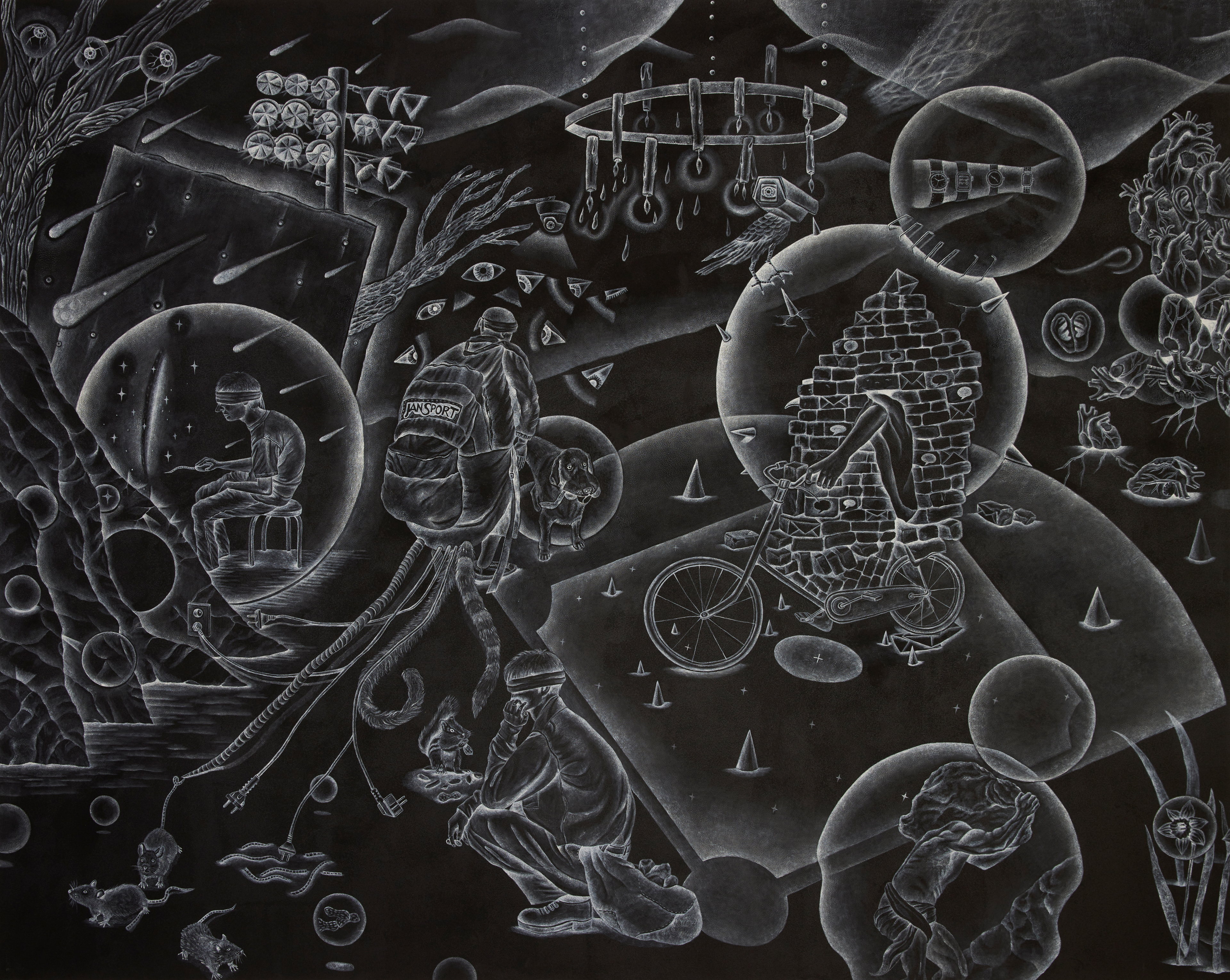 미래의 연대기, 2025, 캔버스에 아크릴릭, 181.8x227.3cm(4)