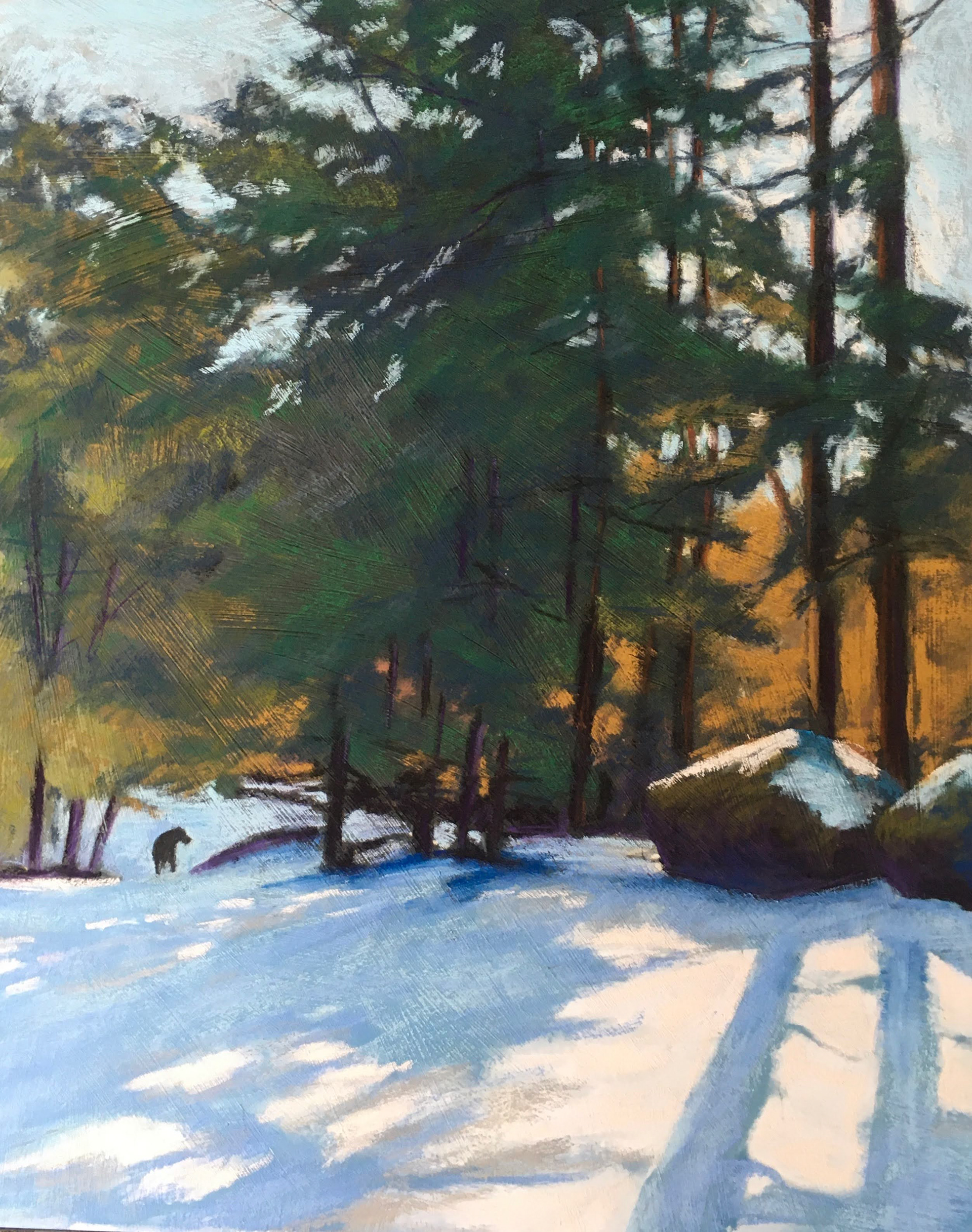 My winter walk with my dog