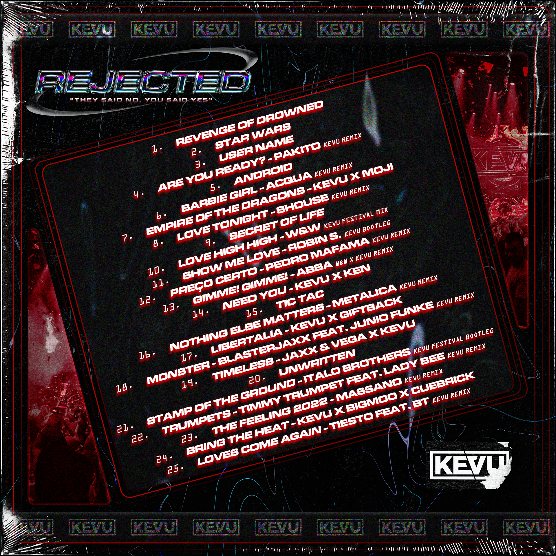 REJECTED Verso (Álbum 2026) - KEVU (Arte não oficial)