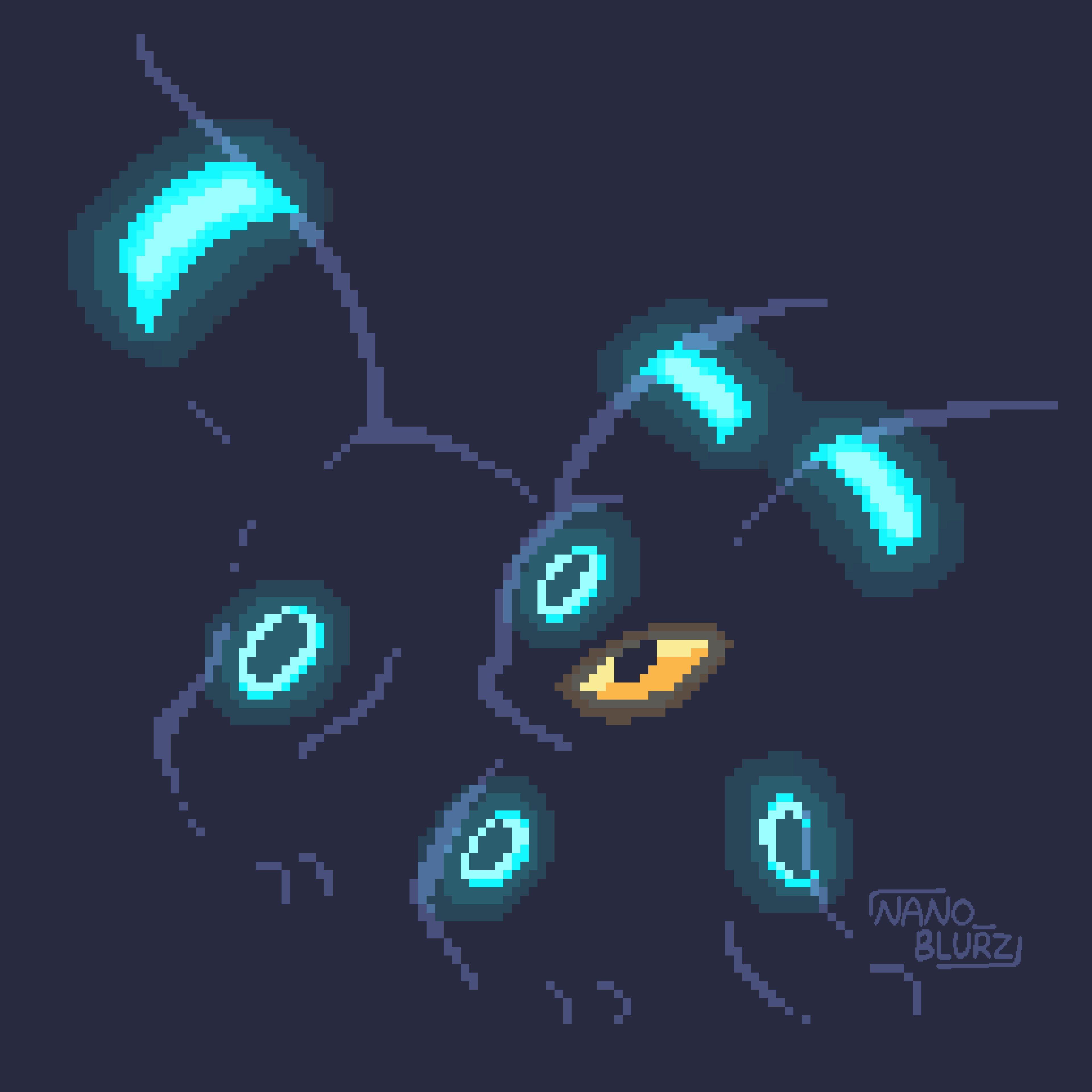Fanart: Moonlight Pokemon Umbreon ("Shiny" Coloration)