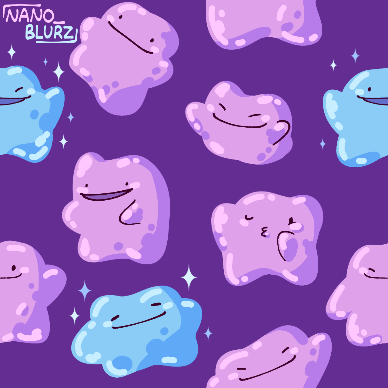 Seamless Pattern Square Dittos