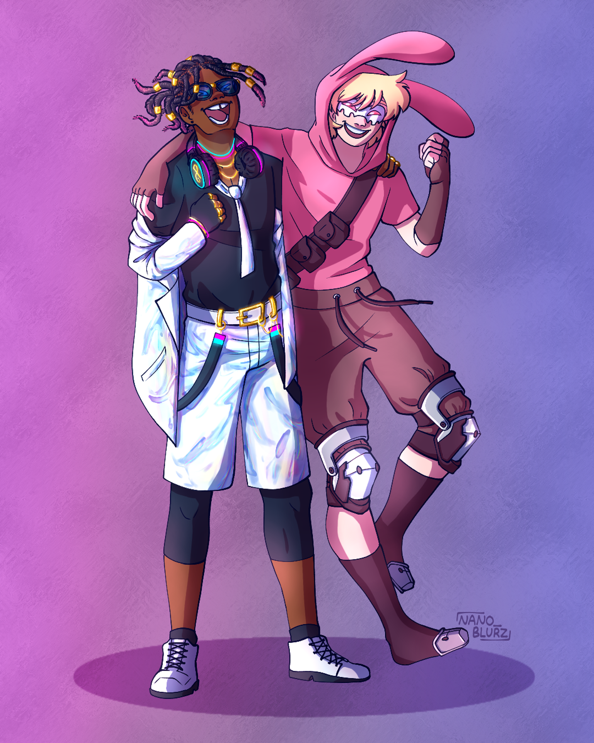 Commission - Edward Black and Law - Day (Characters owned by @Tizen99)