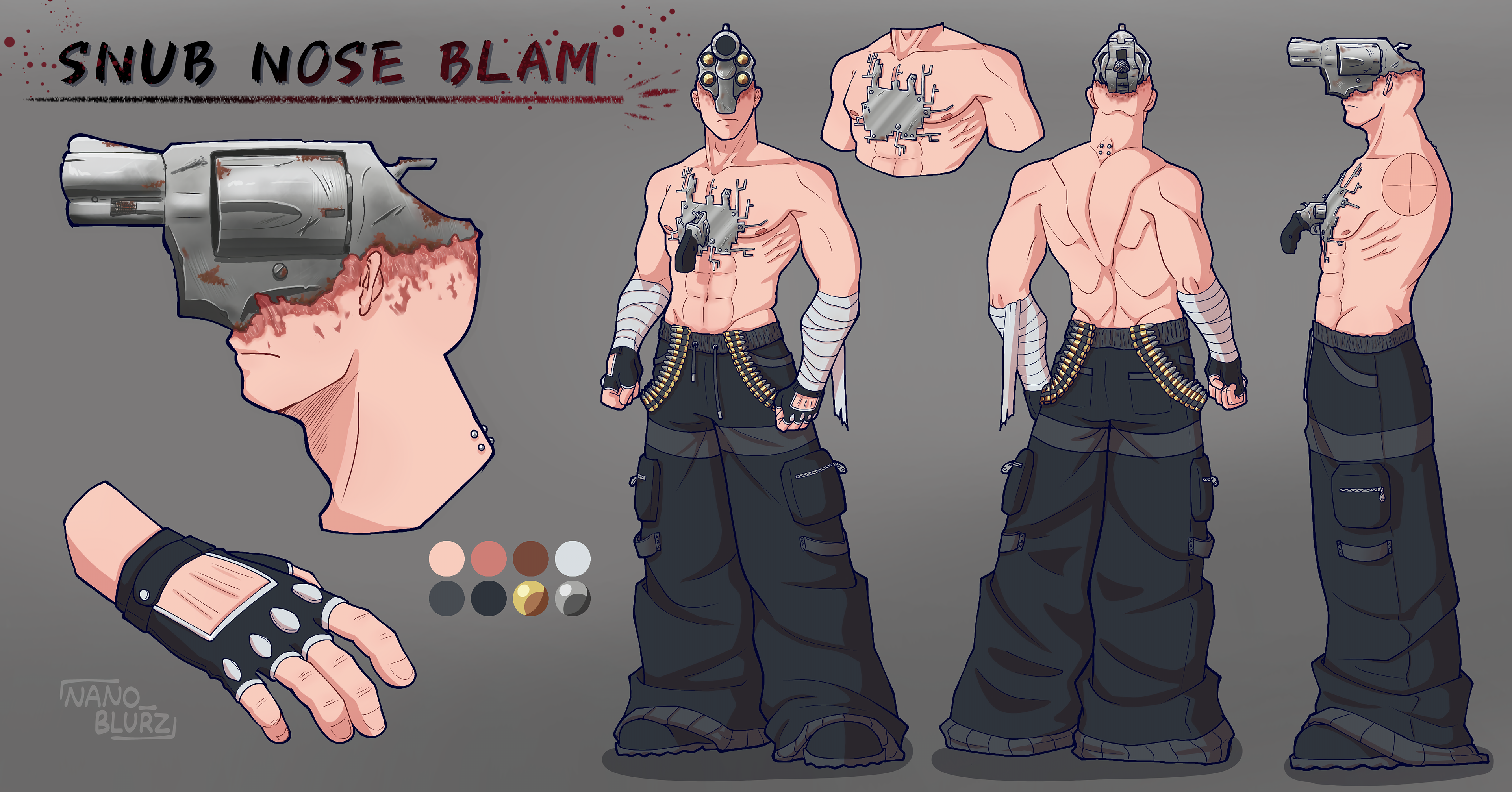 Commission - Snub Nose Blam (Character owned by @Tizen99)