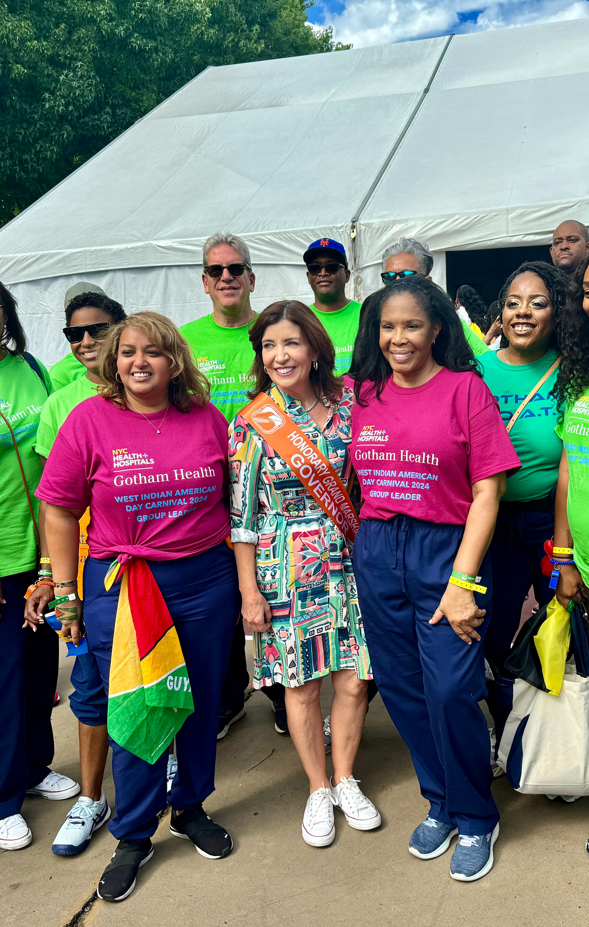 Governor Kathy Hochul and Michelle Lewis, CEO of Gotham Health