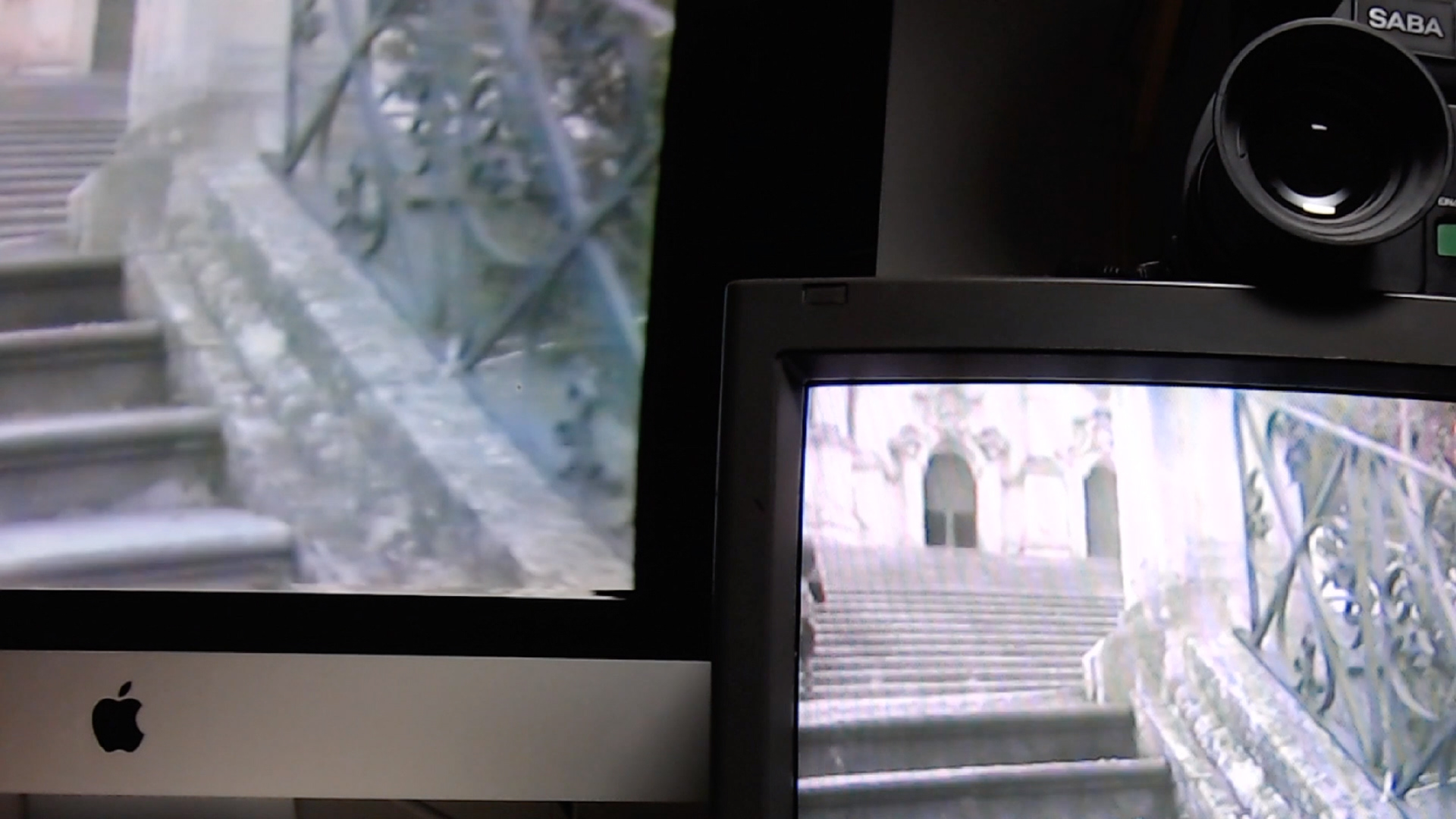 Still from the film "Passionfruit", by Meyrick Kaminski. An example of image upscaling, in which detail is lost, and the original looked better in 4:3 resolution. Copyright Meyrick Kaminski.