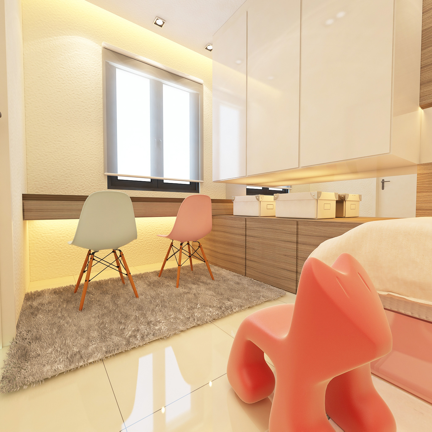 Bedroom Design , BANDAR DATO ONN RESIDENCES, SCANDINAVIAN INDUSTRIAL