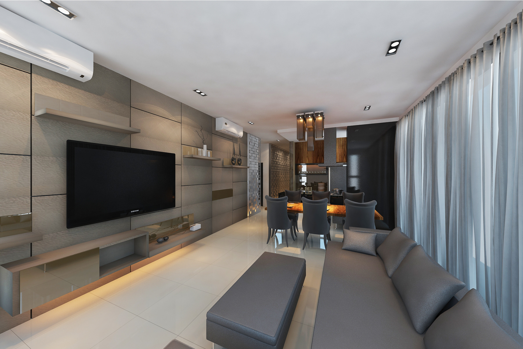 Living Area , THE TREEZ @ BUKIT JALIL- MODERN CONTEMPORARY