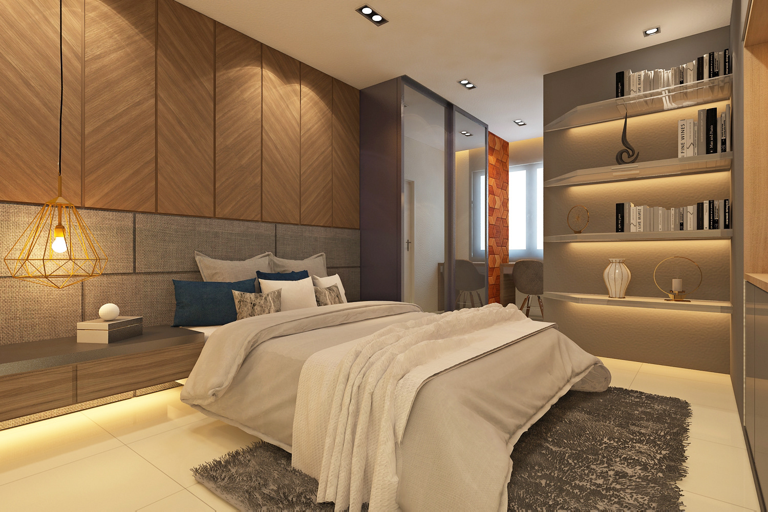 Bedroom Design , BANDAR DATO ONN RESIDENCES, SCANDINAVIAN INDUSTRIAL