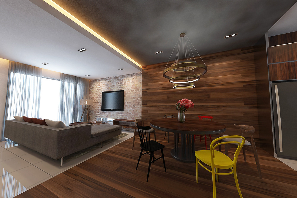 Living Area , TKS Interior Design , RIMBAYU SHOW UNIT -RELIVING NOSTALGIC MEMORIES