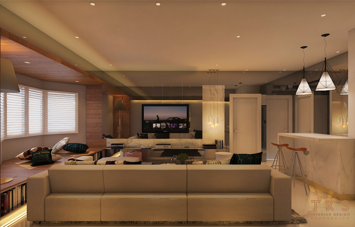 Living Area Design, MAWAR CONDO RESIDENCES , MODERN , CONTEMPORARY