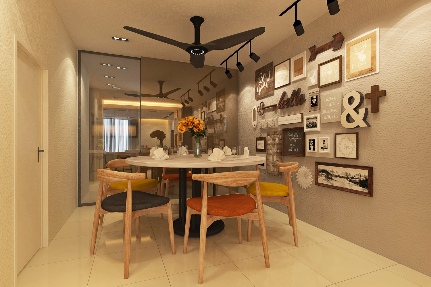 Dining Area Design , BANDAR DATO ONN RESIDENCES, SCANDINAVIAN INDUSTRIAL