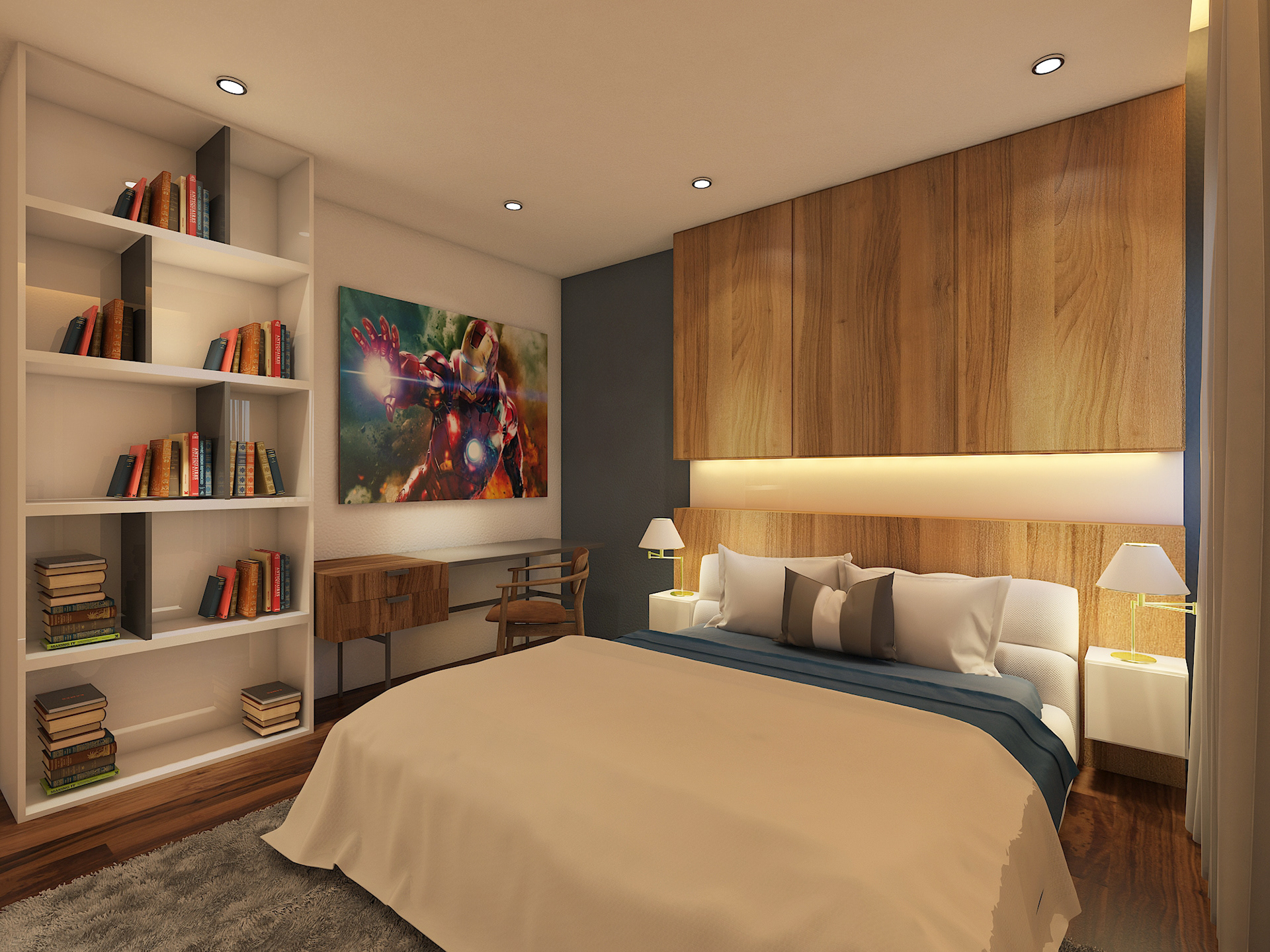 Bedroom Design , CLOVER GARDEN RESIDENCE - MODERN CONTEMPORARY