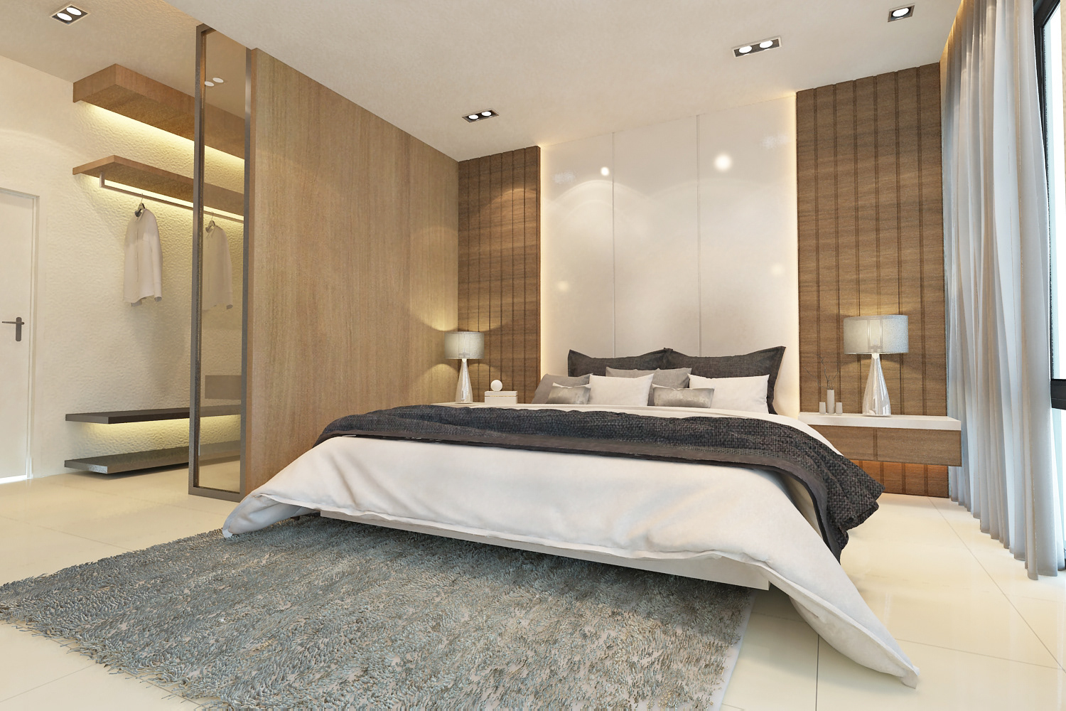 Master Bedroom Design , BANDAR DATO ONN RESIDENCES, SCANDINAVIAN INDUSTRIAL