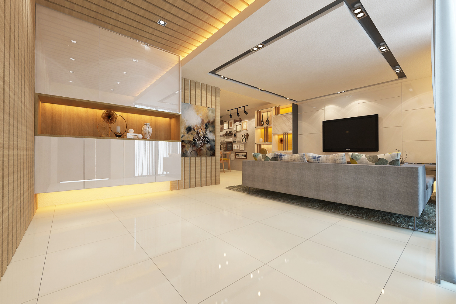 Living Area Design , BANDAR DATO ONN RESIDENCES, SCANDINAVIAN INDUSTRIAL