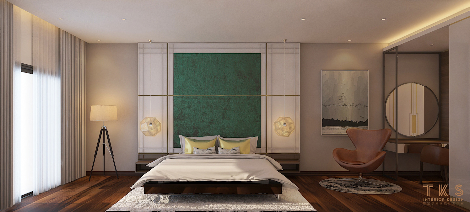 Master Bedroom Design, NEO CHINESE , 新中式 , DALE LAKEFIELDS  , SUNGAI BESI