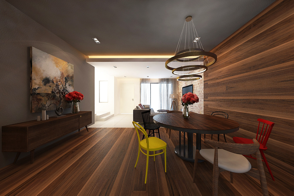 Dining Area , TKS Interior Design , RIMBAYU SHOW UNIT -RELIVING NOSTALGIC MEMORIES