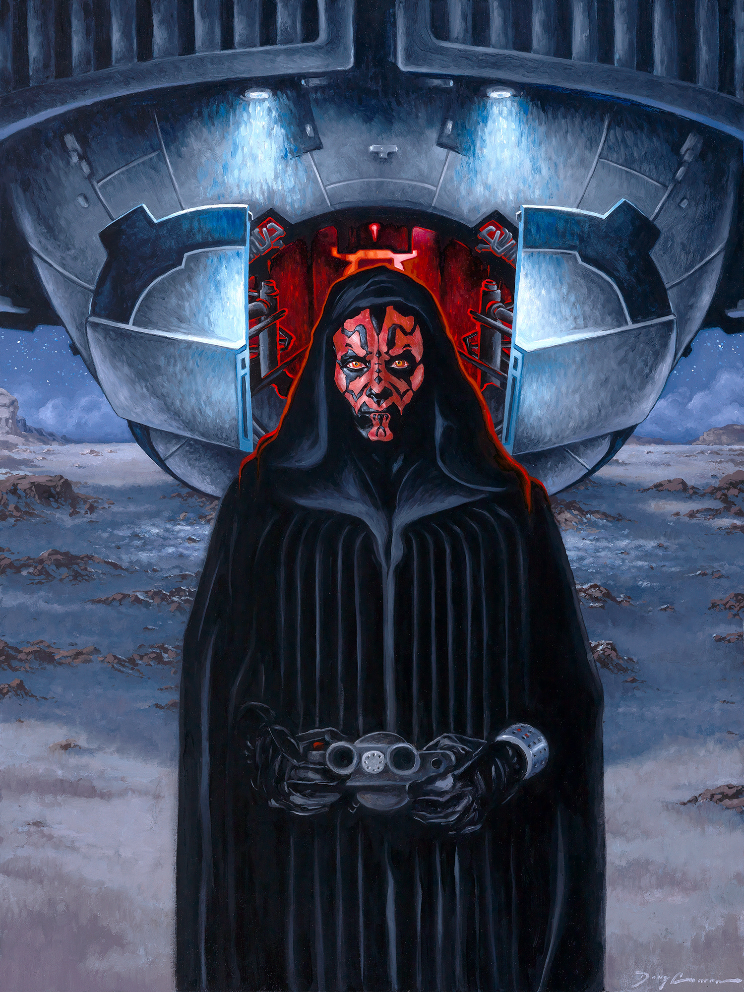 Doug's "Sith Arrival" painting is also included in the card set.