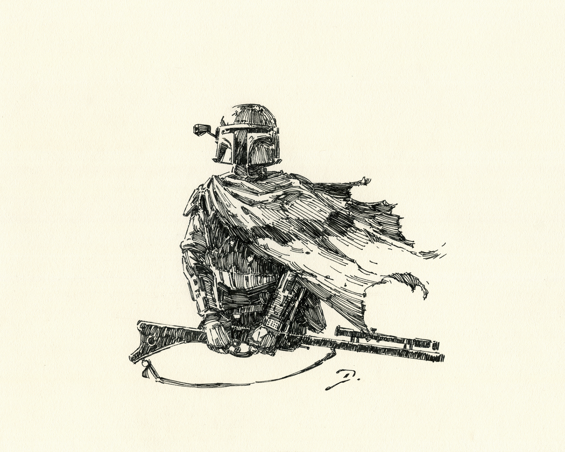 Boba Fett, drawing I