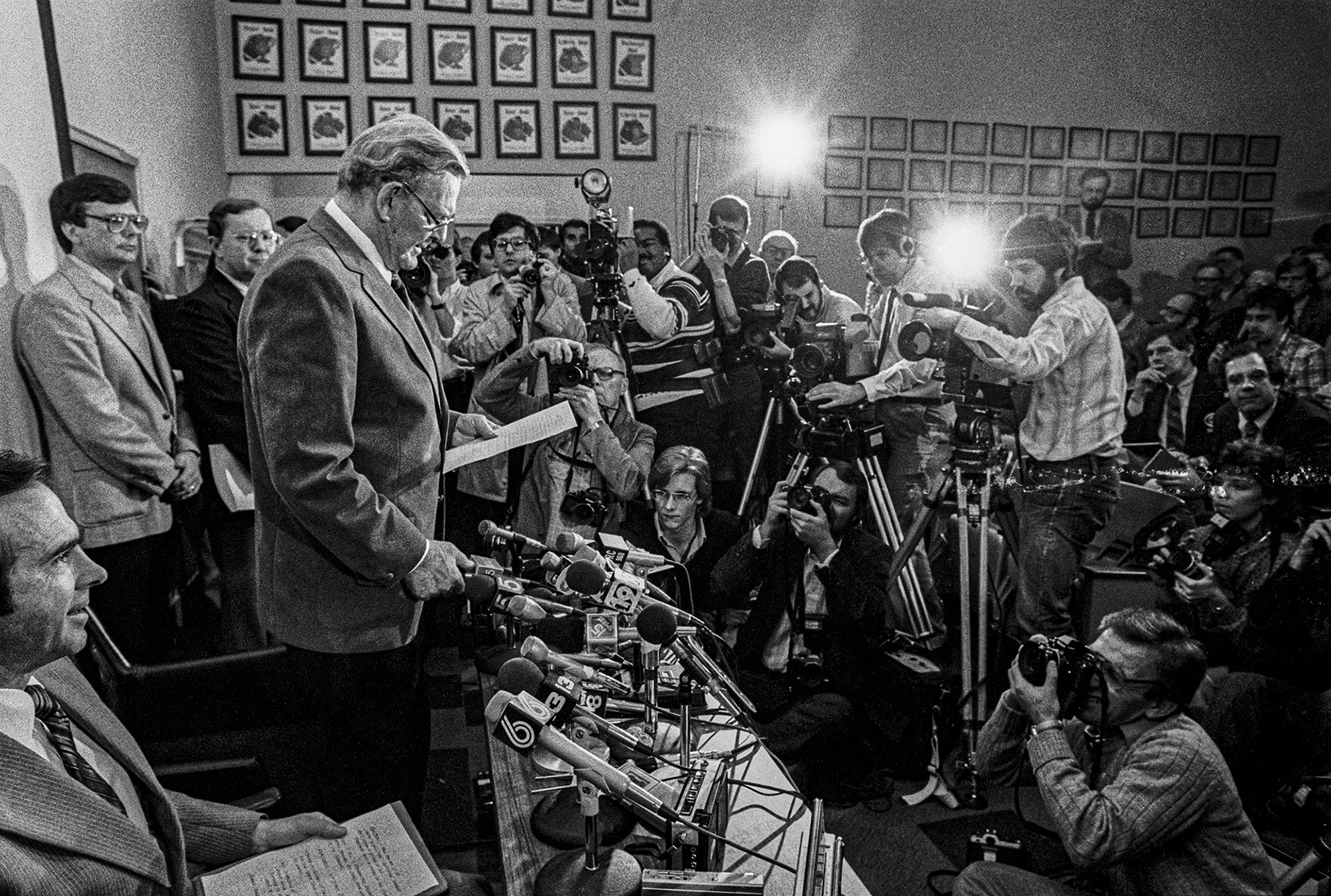 Bear Bryant’s retirement, 1982.