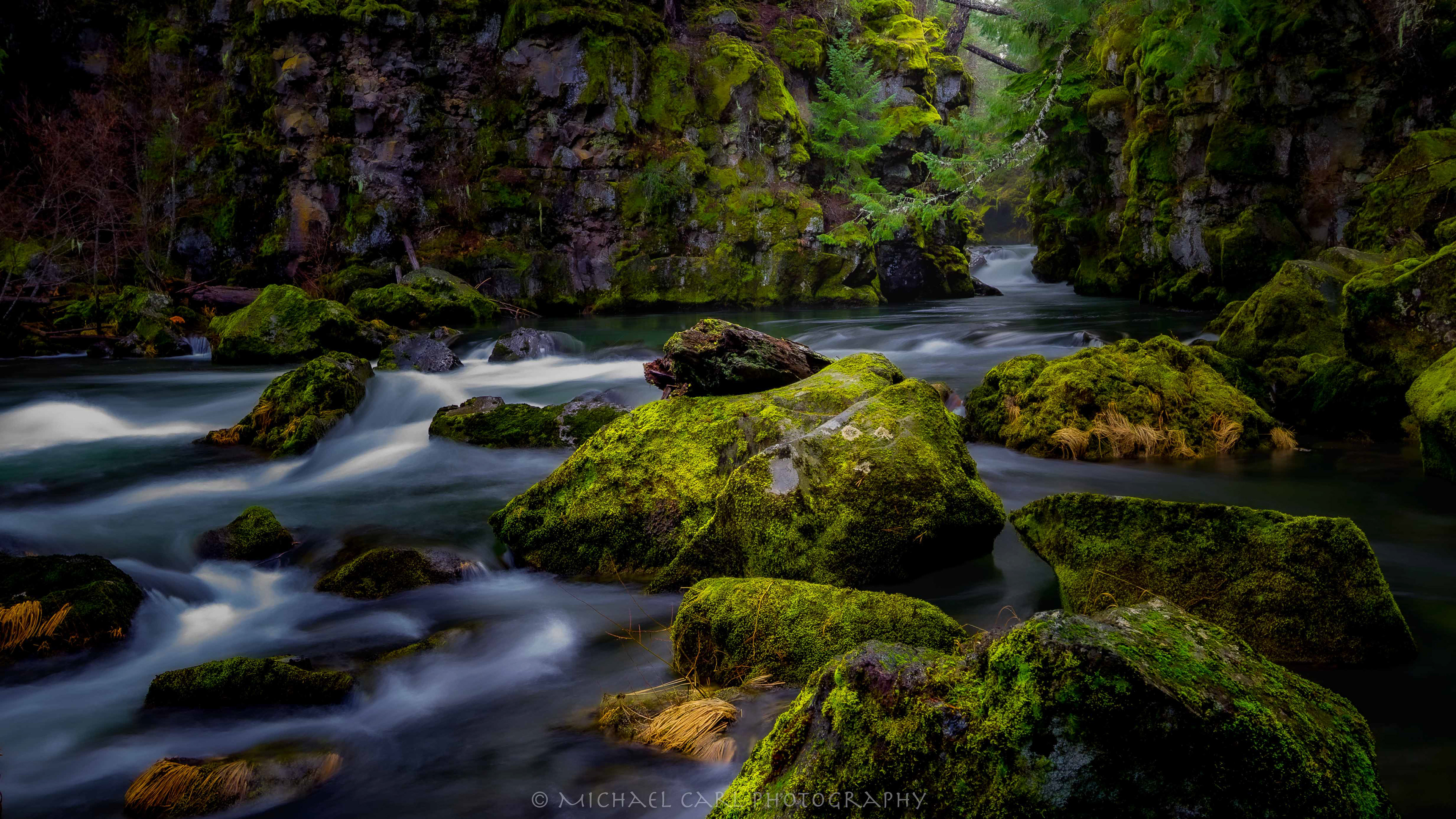 River waterscape photography of the Upper Rogue River in Oregon.