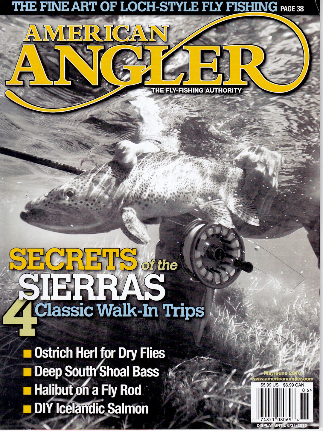 American Angler published my feature article - Secrets of the Sierras